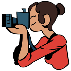 Photographer woman clipart