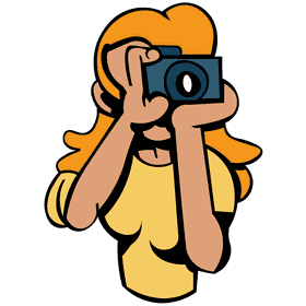 Photographer woman clipart