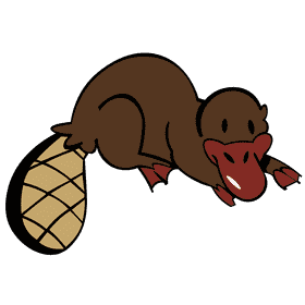 Platypus clipart