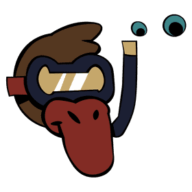 Platypus underwater clipart