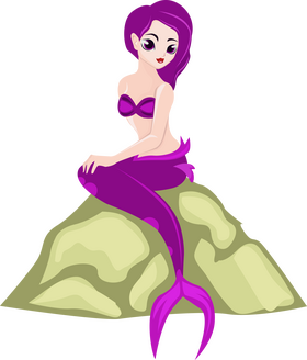 Cute mermaid clipart