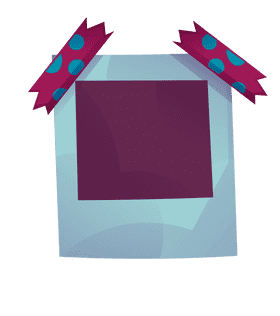 Polaroid adhesive tape clipart