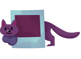 Polaroid cat clipart
