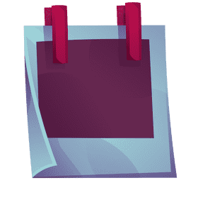 Polaroid clothespins clipart