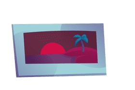 Polaroid photo clipart