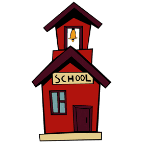 School bell tower clipart