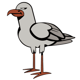 Seagull bird clipart