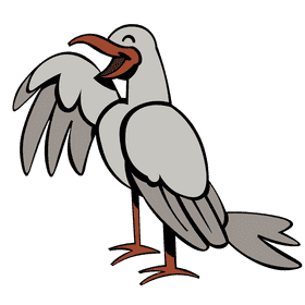 Seagull happy clipart