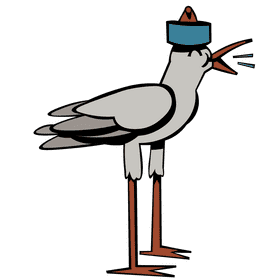 Seagull scream clipart