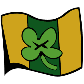 Shamrock flag clipart