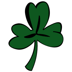 Shamrock green dark clipart
