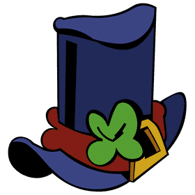 Shamrock hat clipart