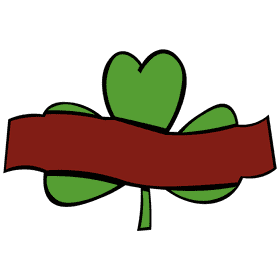 Shamrock sign clipart