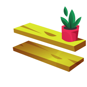 Shelf boards clipart