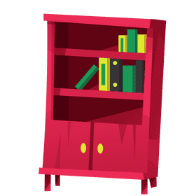 Shelf cabinet clipart
