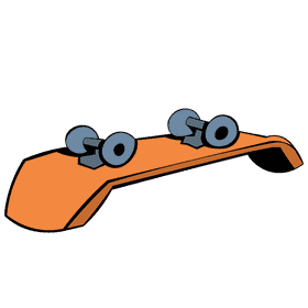 Skateboard board clipart