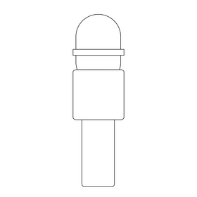 Microphone drawing black and white clipart
