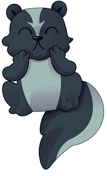 Skunk cute clipart