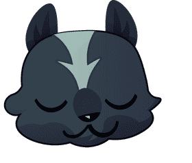 Skunk head clipart