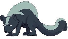 Skunk clipart