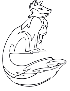 Skunk black and white clipart