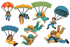 Skydiving vector