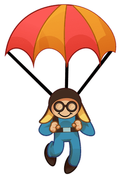 Skydiving small clipart