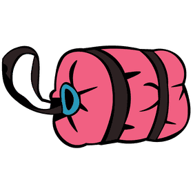 Sleeping bag clipart
