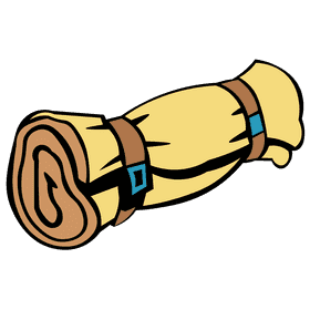 Sleeping bag bundle clipart