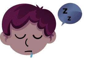 Sleepy head clipart