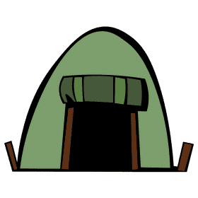 Tent front clipart