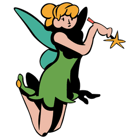 Tinker bell pose clipart
