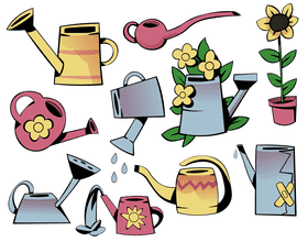 Watering can vector