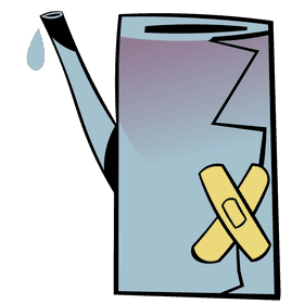 Watering can damaged clipart