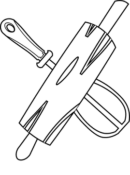 Whisk tools black and white clipart