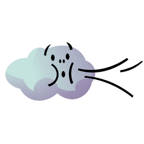 Wind cloud clipart