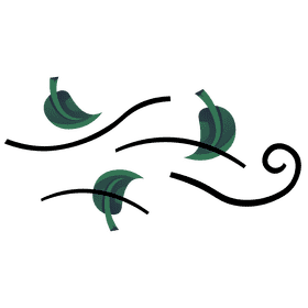 Wind leaves clipart