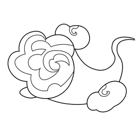 Wind black and white clipart