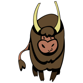 Yak interested clipart