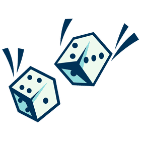 Dice couple falling clipart