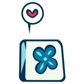 Dice heart clipart