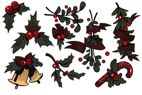 Mistletoe vector