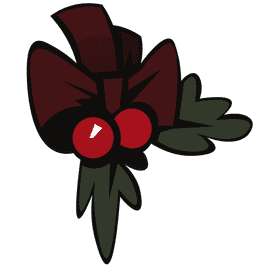 Mistletoe butterfly clipart