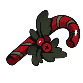 Mistletoe candy clipart