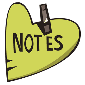 Notepad heart clipart