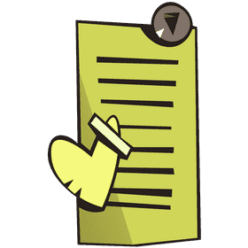 Notepad pin clipart