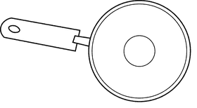 Pan black and white clipart