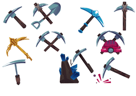Pickaxe vector