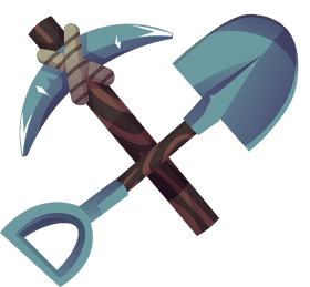 Pickaxe tools clipart