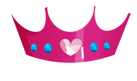 Princess crown heart clipart